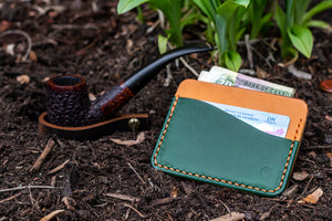 Russet + Green Hyperion Wallet - aether and vertu