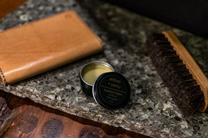 All Natural Leather Balm - 1oz - aether and vertu