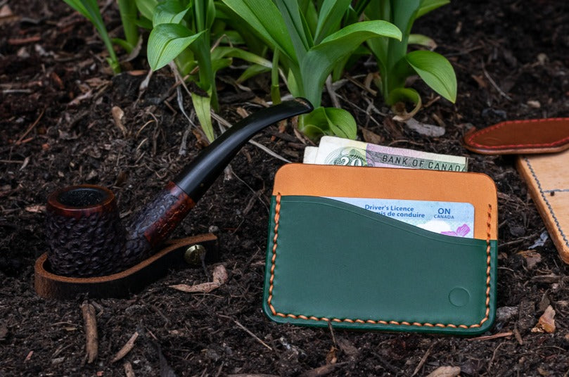 Russet + Green Hyperion Wallet - aether and vertu